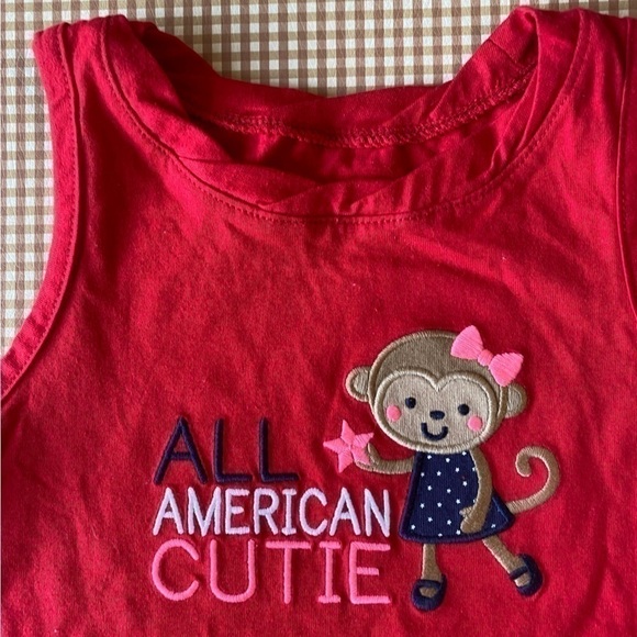 Carter’s All American Cutie Red tank top. Size 4. NWT - Picture 3 of 7